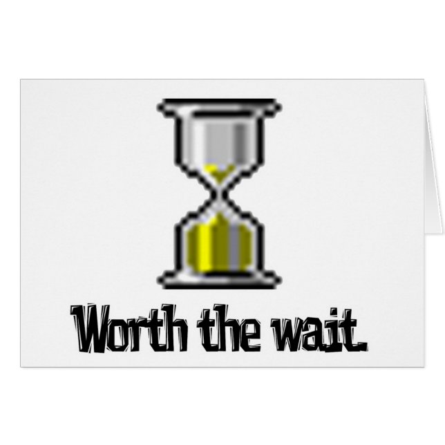 het wachten - pc hourglass pictogram waard (Voorkant Horizontaal)