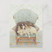 Het wachten spel briefkaart (Voorkant)