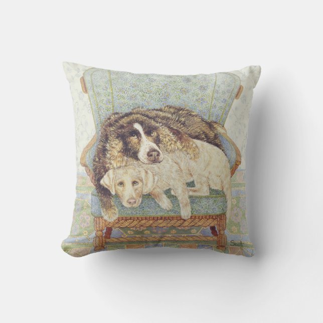 Het wachten spel kussen (Voorkant)