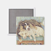 Het wachten spel magneet (Voorkant / Achterkant)