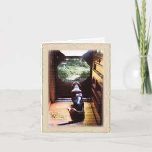 Het wachten van Basset Hound Kaart