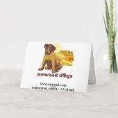 Het wachten van Nowzad en van de pen wenskaart Kaart (Achterkant)