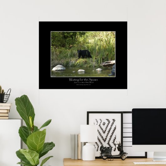 HET WACHTEN VOOR DE SPAWN Fotodruk Poster (Thuiskantoor)