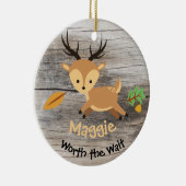 Het wachten waard - Gepersonaliseerd een donkere a Keramisch Ornament (Rechts)