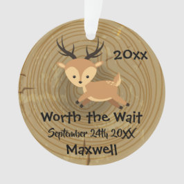 Het wachten waard - Gepersonaliseerd een donkere a Ornament