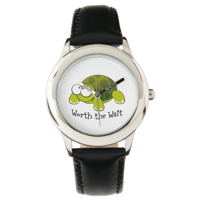 Het wachten waard - Turtle watch Horloge (Voorkant)