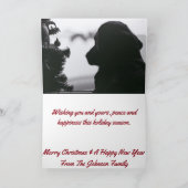 Het wachten Zwarte Laboratorium en Kerstboom Feestdagen Kaart (Binnen)