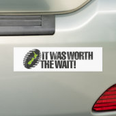 Het Wachtte De Waarde NZ Bumpersticker (Op auto)