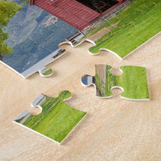 Het Wakatipu-landschap Glenorchy-Nieuw-Zeeland Legpuzzel (Zijkant)