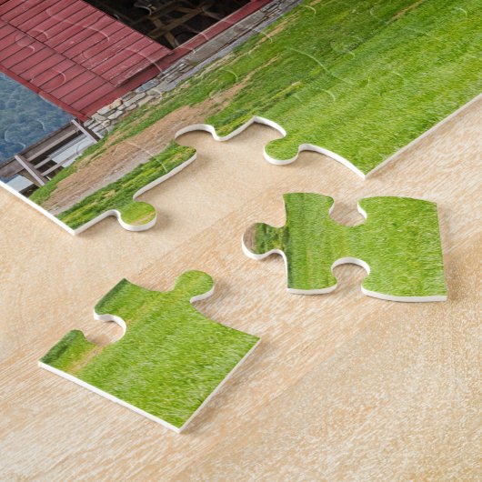 Het Wakatipu-landschap Glenorchy-Nieuw-Zeeland Legpuzzel (Zijkant)