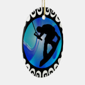 HET WAKEBOARD VOELEN KERAMISCH ORNAMENT (Rechts)