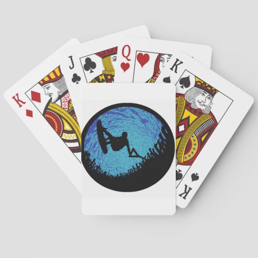 HET WAKEBOARING ÉÉN POKERKAARTEN (Achterkant)