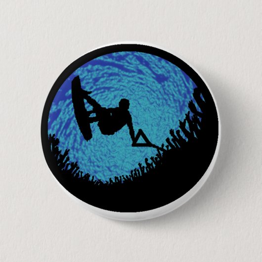 HET WAKEBOARING ÉÉN RONDE BUTTON 5,7 CM (Voorkant)