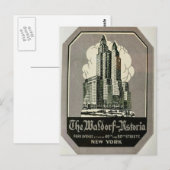 het Waldorf Astoria Park Ave. New York City Briefkaart (Voorkant / Achterkant)