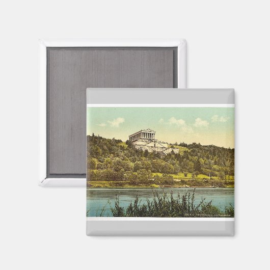 Het Walhalla, Ratisbon (Regensburg), Beieren, Germ Magneet (Voorkant / Achterkant)