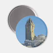 Het Wallace Monument Stirling Schotland in de wint Magneet (Voorkant / Achterkant)