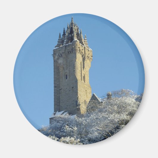 Het Wallace Monument Stirling Schotland in de wint Magneet (Voorkant)