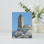 Het Wallace Monument Stirling Scotland in de winte Briefkaart (Staand voorkant)