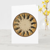 Het Walsen Phenakistoscope van het Paar van Kaart (Gele Bloem)