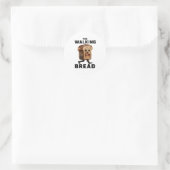 Het Wandelbrood Ronde Sticker (Tas)