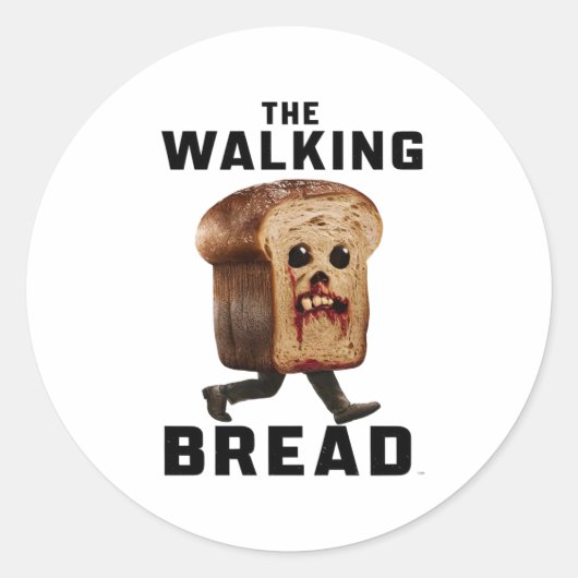 Het Wandelbrood Ronde Sticker (Voorkant)