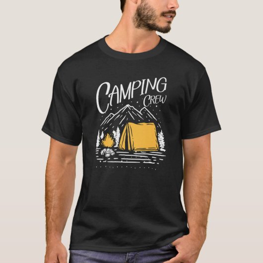 Het wandelende kamp dat kampvuur camping Vacation  T-shirt (Voorkant)