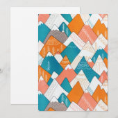 Het wandelende kamperen van de Wereldoorreis bergt Feestdagenkaart (Voorkant / Achterkant)