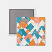 Het wandelende kamperen van de Wereldoorreis bergt Magneet (Voorkant / Achterkant)