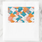 Het wandelende kamperen van de Wereldoorreis bergt Rechthoekige Sticker (Tas)