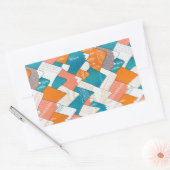 Het wandelende kamperen van de Wereldoorreis bergt Rechthoekige Sticker (Envelop)