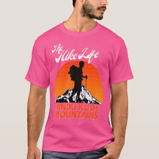 Het wandelleven Hindu Kush Mountains Wandelcadeau T-shirt