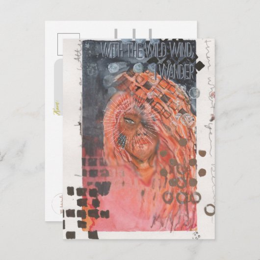 Het Wandress Mixed-Media Poster Briefkaart (Voorkant / Achterkant)