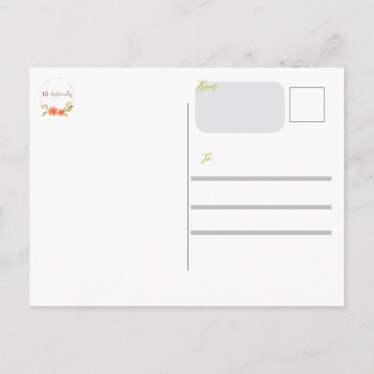 Het Wandress Mixed-Media Poster Briefkaart (Achterkant)