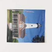 Het wandtapijt van de vuurtoren van St. Simons Wandkleed (Voorkant (horizontaal))