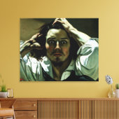 Het wanhopige Man - schilderijreproductie Canvas Afdruk (Insitu (Woonkamer))