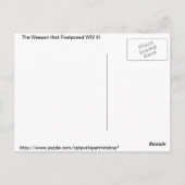 Het wapen dat WO III uitstelde Briefkaart (Achterkant)