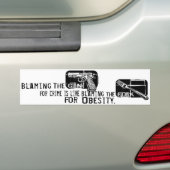 Het wapen de schuld geven bumpersticker (Op auto)