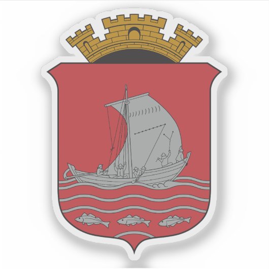 Het wapen van Ålesund Sticker (Voorkant)