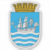 Het wapen van Arendal Sticker (Voorkant)