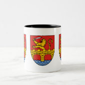 Het wapen van Banat Tweekleurige Koffiemok (Center)