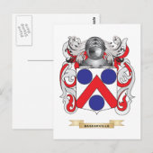 Het wapen van Baskerville (familiewapen) Briefkaart (Voorkant / Achterkant)