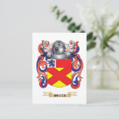 Het wapen van Bruce (Family Crest) Briefkaart (Staand voorkant)