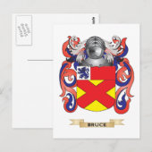 Het wapen van Bruce (Family Crest) Briefkaart (Voorkant / Achterkant)