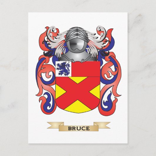 Het wapen van Bruce (Family Crest) Briefkaart (Voorkant)