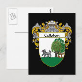 Het wapen van Callahan (gemanteld) Briefkaart (Voorkant / Achterkant)