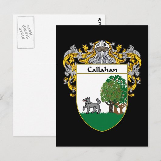 Het wapen van Callahan (gemanteld) Briefkaart (Voorkant / Achterkant)