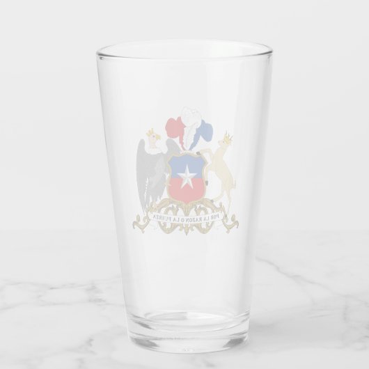 Het wapen van Chile Glas (Achterkant)