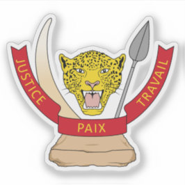 Het wapen van de Democratische Republiek Congo Sticker