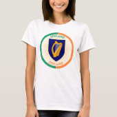 Het wapen van de Republiek Ierland - Circle Shape T-shirt (Voorkant)