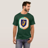 Het wapen van de Republiek Ierland - Circle Shape T-shirt (Voorkant volledig)